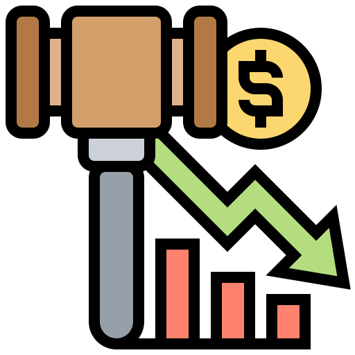 Filed for Bankruptcy Colorful Icon
