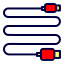 USB-C Red Icon